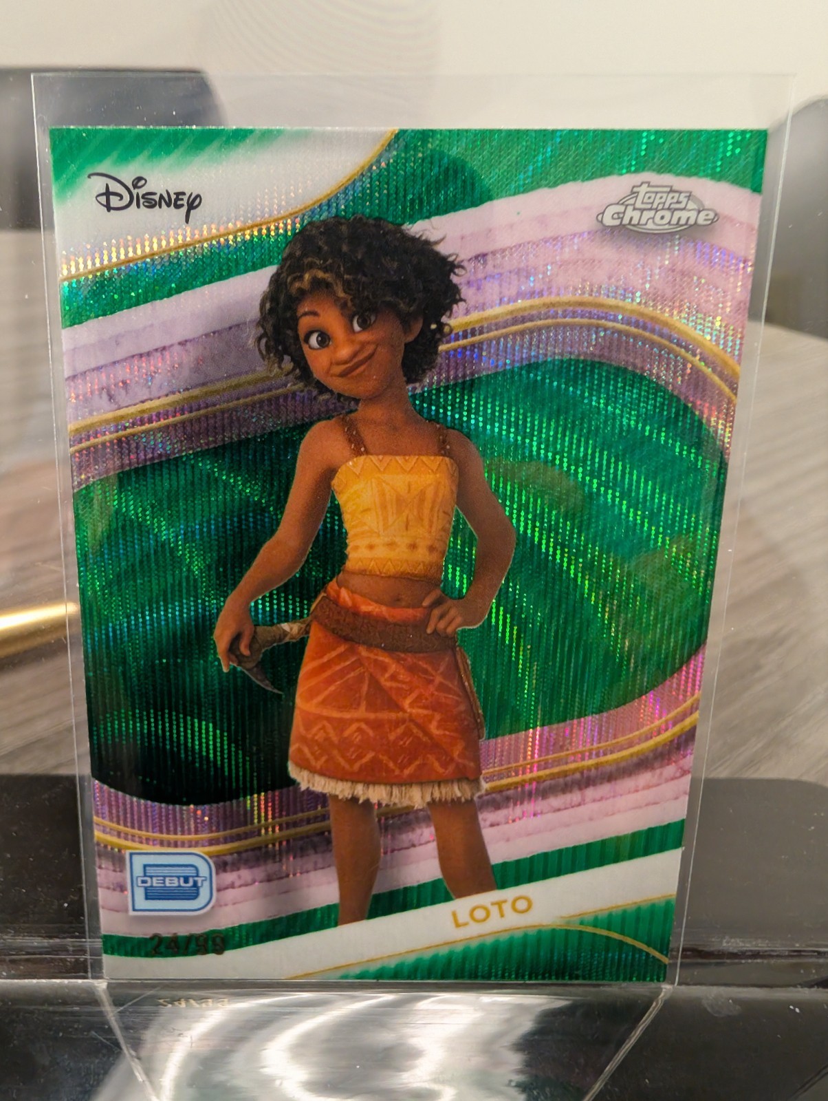 Topps Disney Chrome 2025 - Lotto /99 - Debutto verde