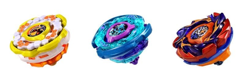 Set di 3 corna Takara Tomy Beyblade X CX-00 Hornet Fort Kraken Riggle Bucks JP