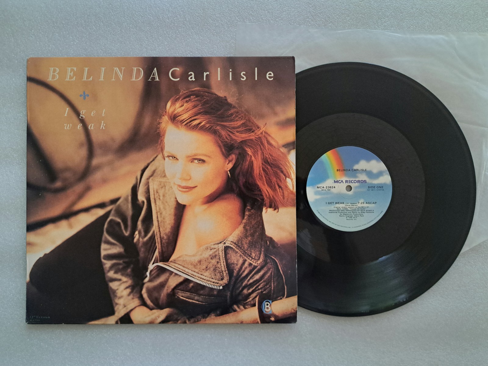 Belinda Carlisle I Get Weak 12" Vinyl 45 Single 1988 PROMO VG+ Tested 