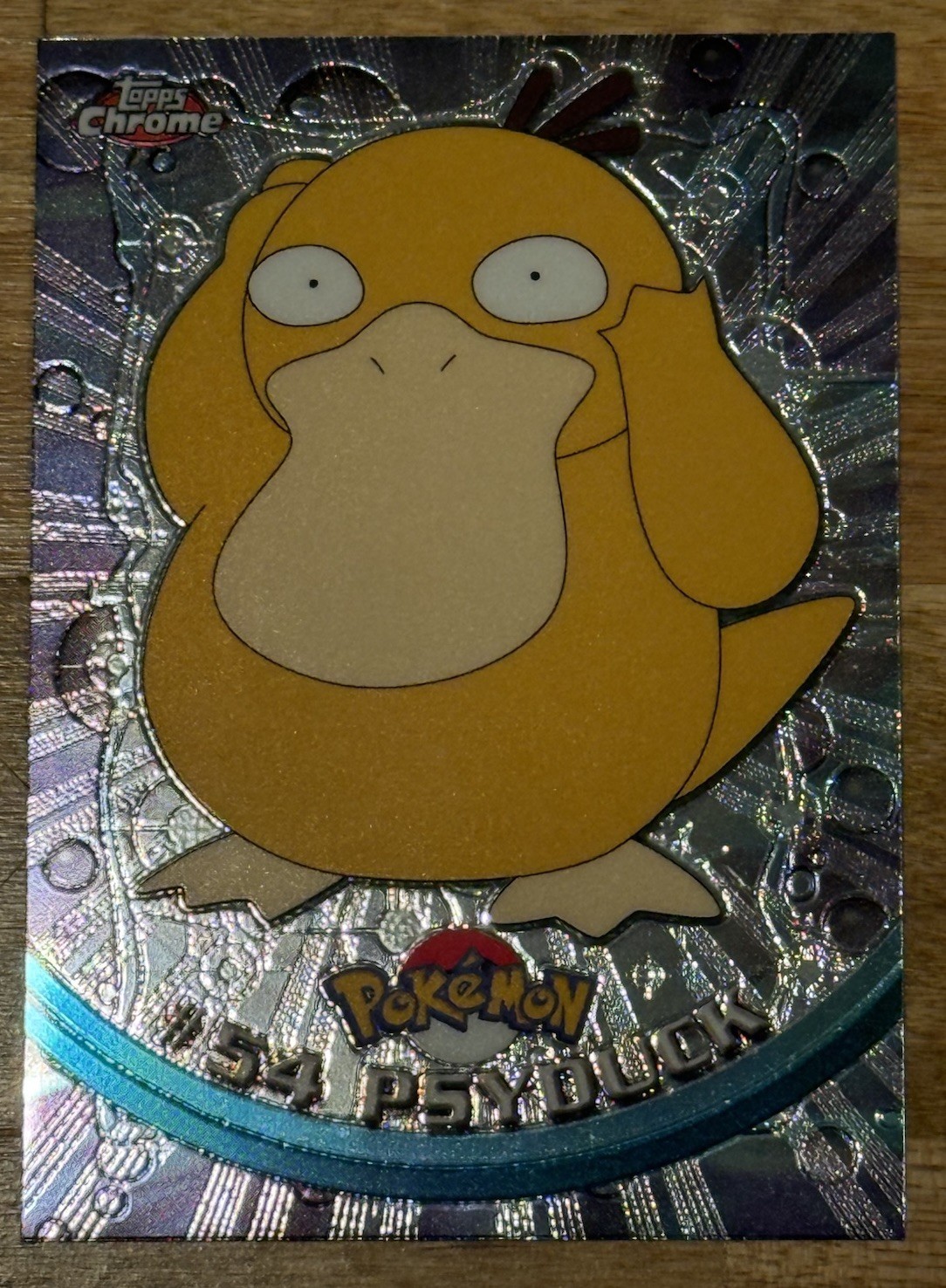 2000 Topps Chrome Pokemon #54 Psyduck; M-NM; RARO