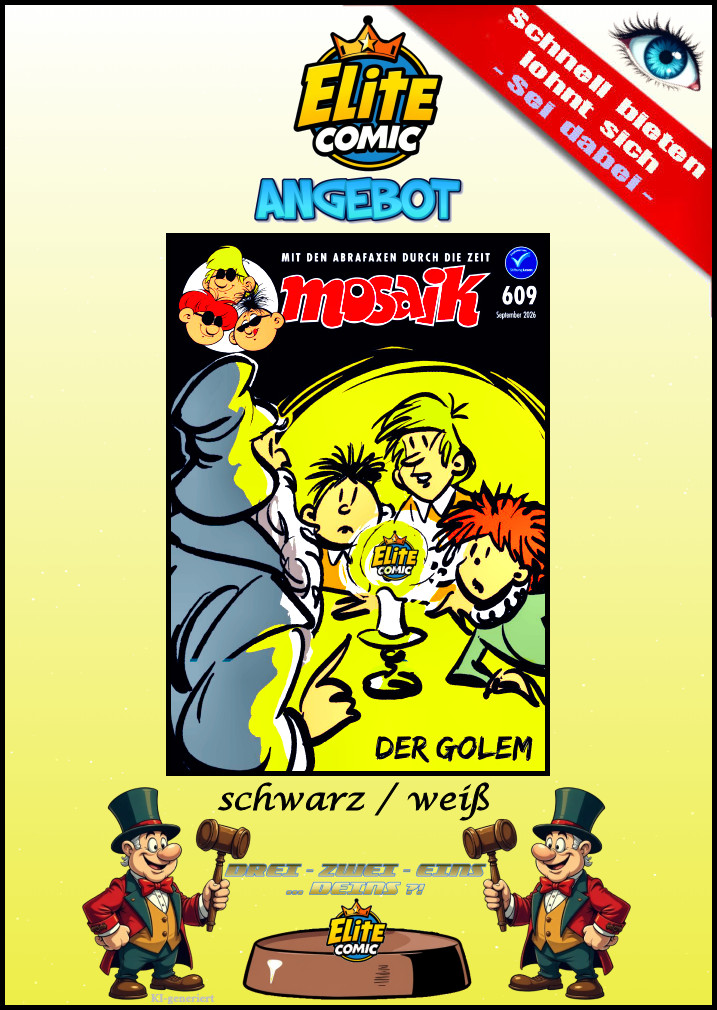 Mosaico - numero 609 - Der Golem 💥s/w - Variantheft 💥 numero speciale di TdoT 2026
