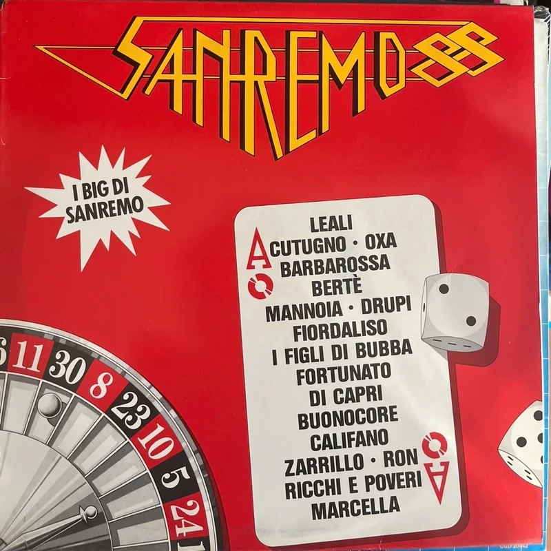 Lotto Vinili Sanremo 1982 84 85 88 91 + Super Sanremo