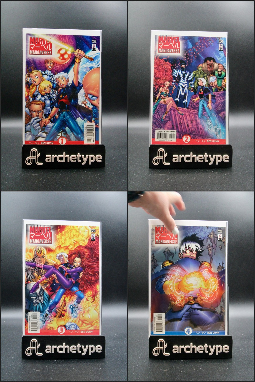 Marvel Mangaverse #1-4 – Marvel (2002) (4 Issue run) NM Avg