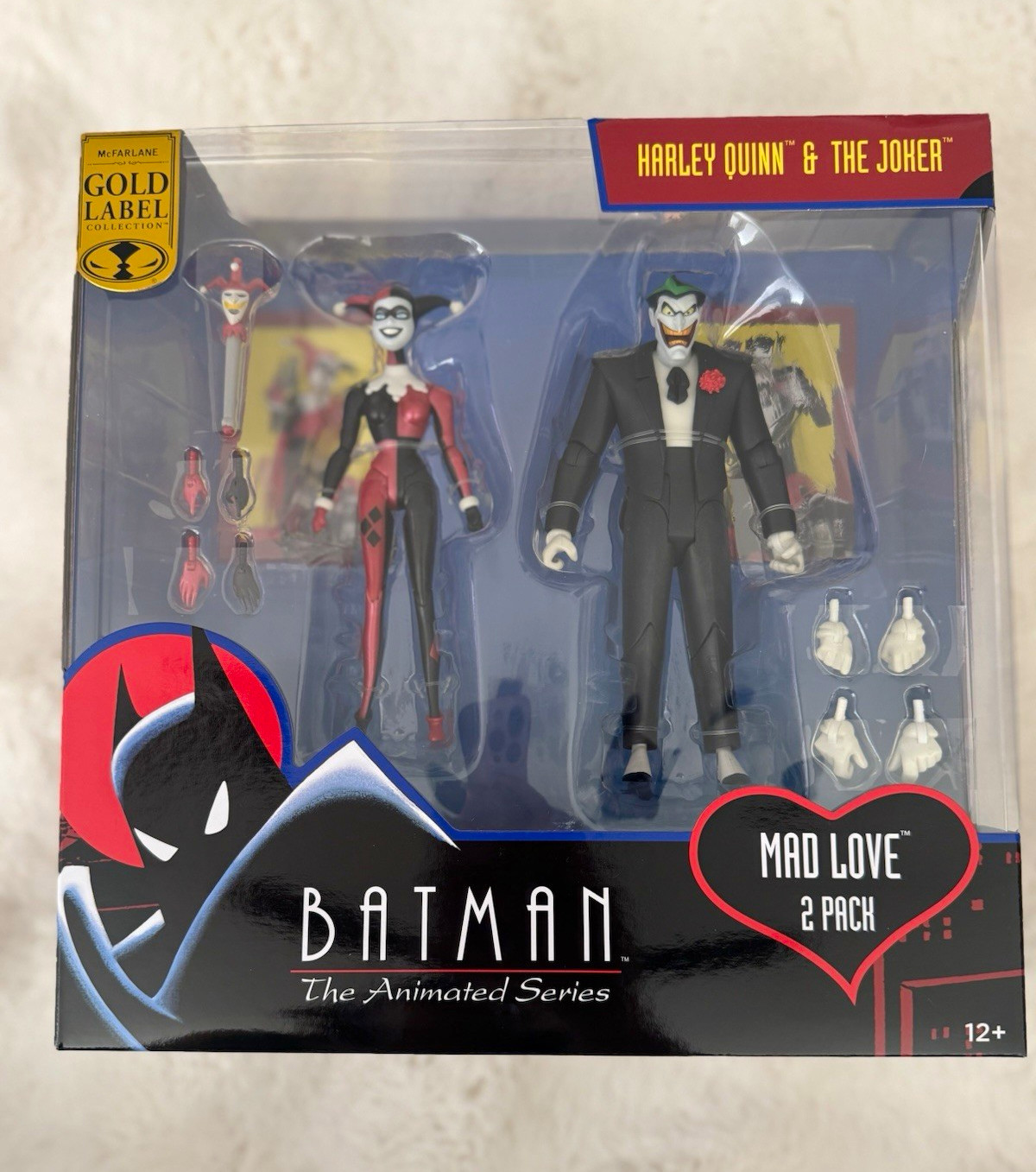 McFarlane Toys Batman: The Animated Series Mad Love Harley Quinn Joker 12+