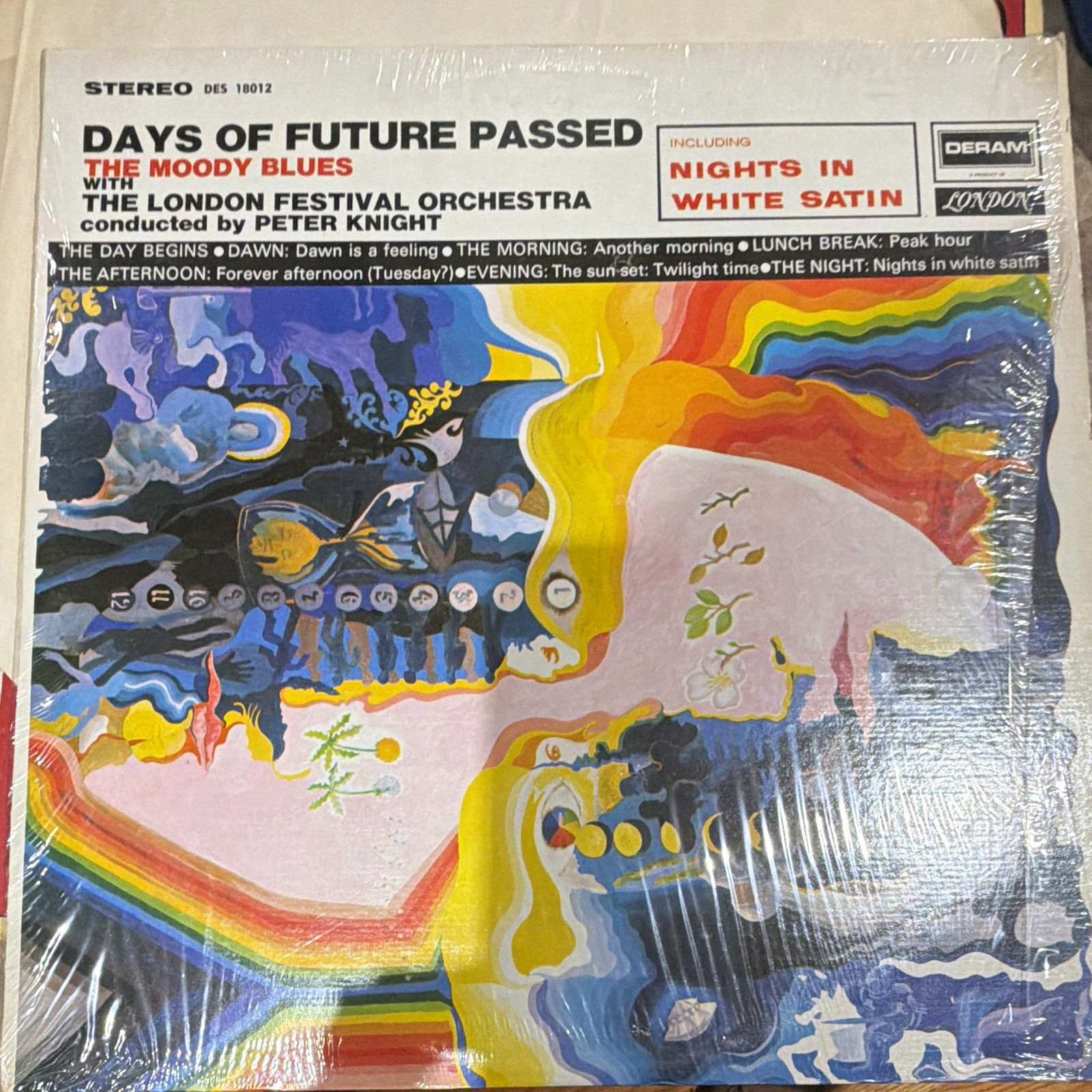 The Moody Blues Days of Future Passed Vinyl LP Deram DES 18012 Stereo