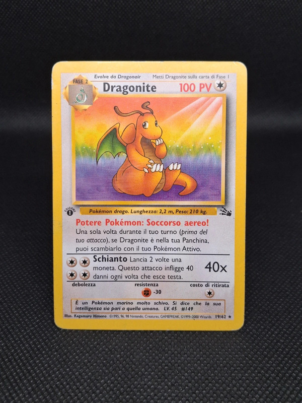 Dragonite Fossil 1st edition
