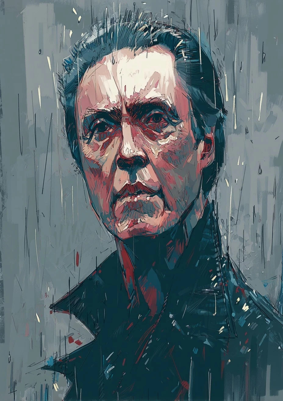 Carta artistica Christopher Walken 1/1 PaintOholic firmata UNICA NEL SUO GENERE - #12