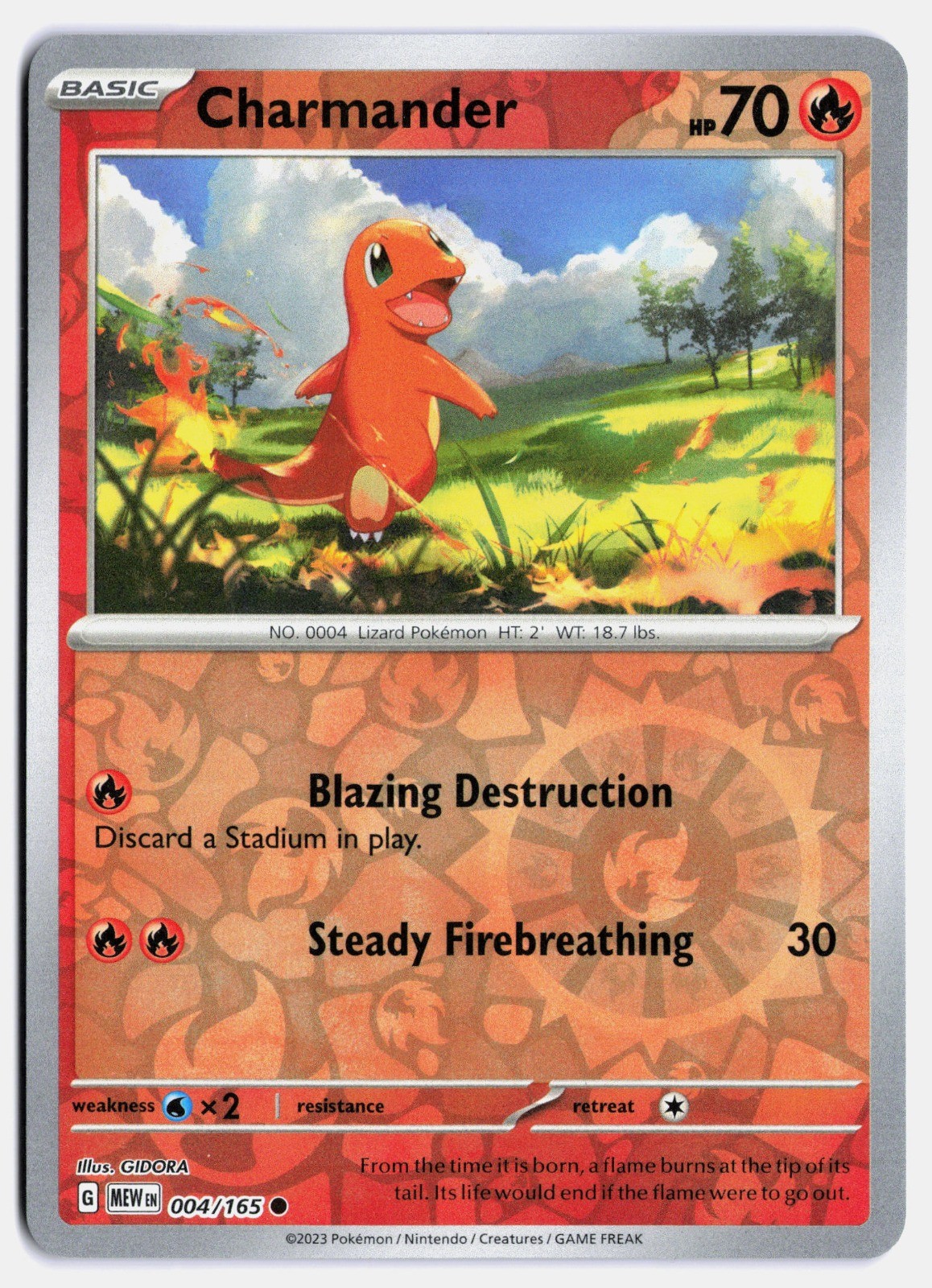 Charmander 004/165 Sv: Scarlet & Violet 151 Reverse Holo