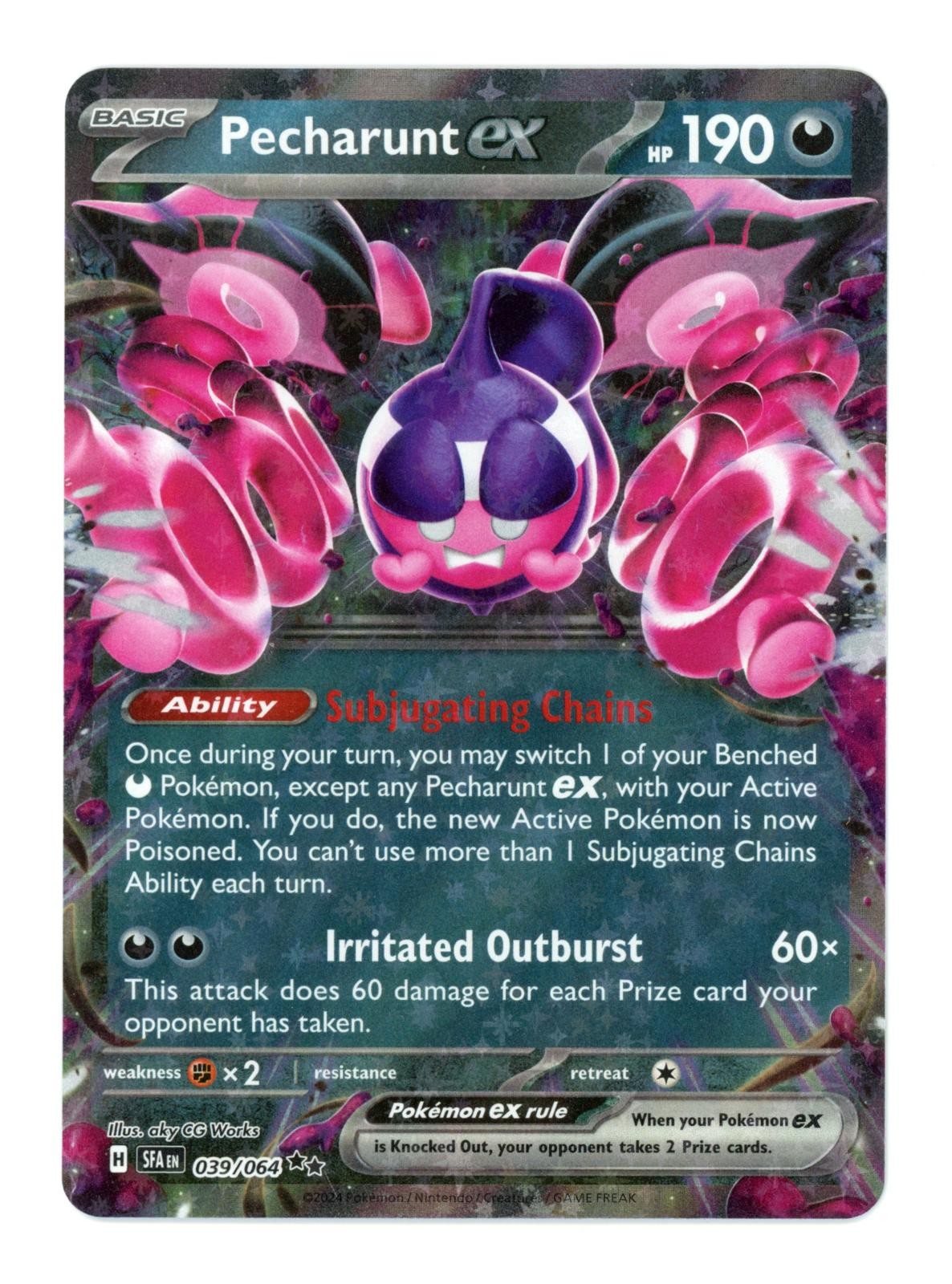 Pecharunt ex 039/064 Doppia Rara Favola Avvolta Pokemon Holo Near Mint