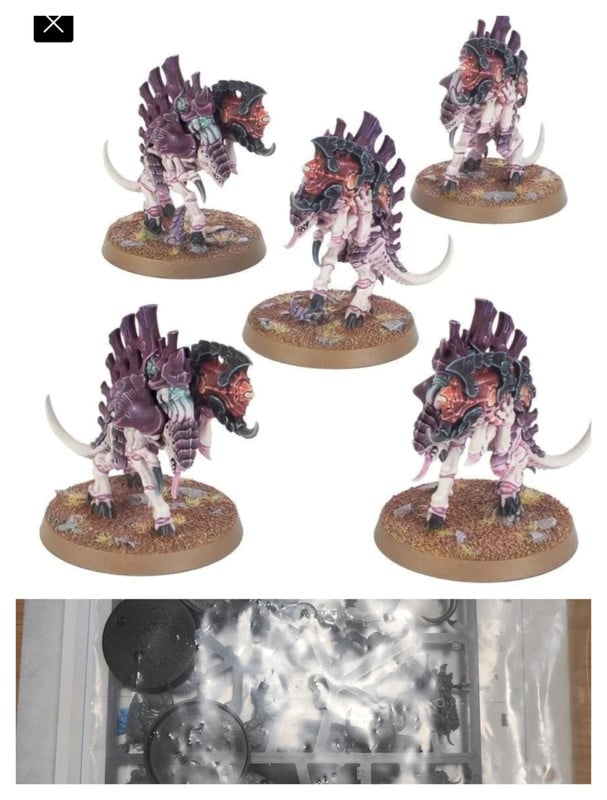 5 espinogantes tiranidos Warhammer40k