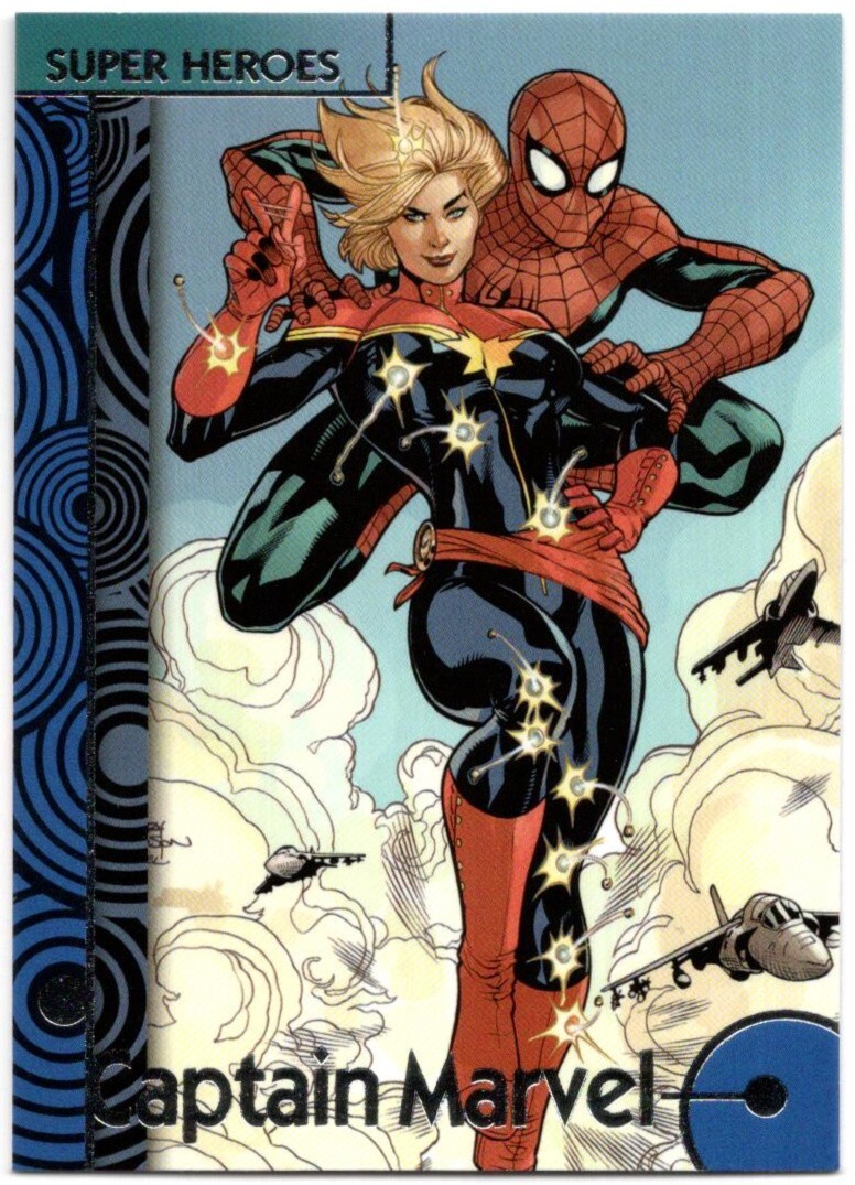 2013 Marvel Fleer Retro SET BASE CARD #6...CAPTAIN MARVEL