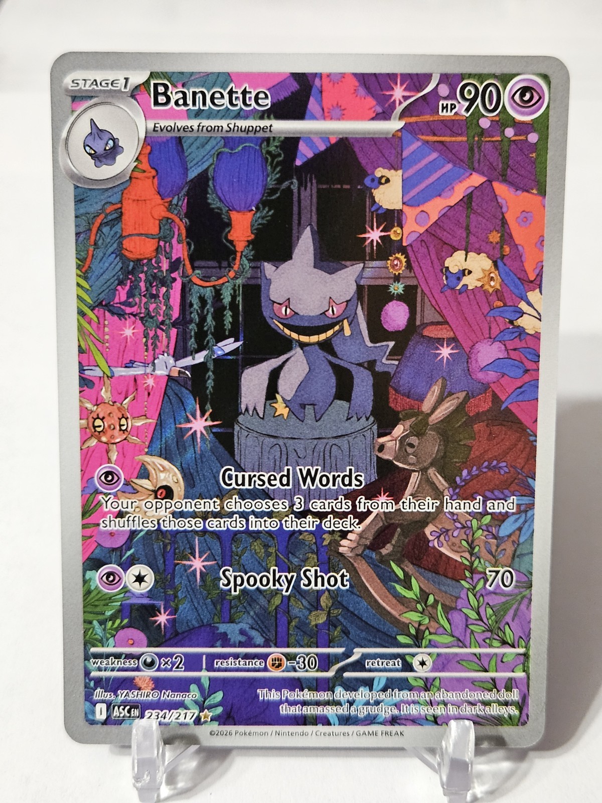 Pokemon TCG Eroi Ascesi Banetta Illustrazione Rara Holo 234/217 ENG