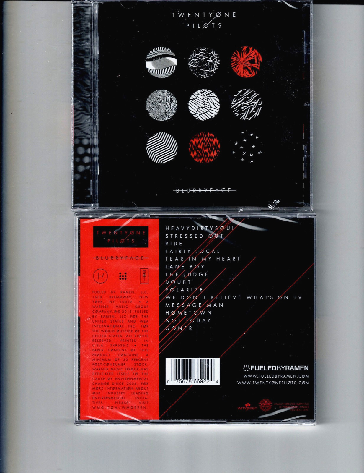 TWENTYONE PILOTS - BLURRYFACE (CD 2015) SEALED  *14 TRACKS*