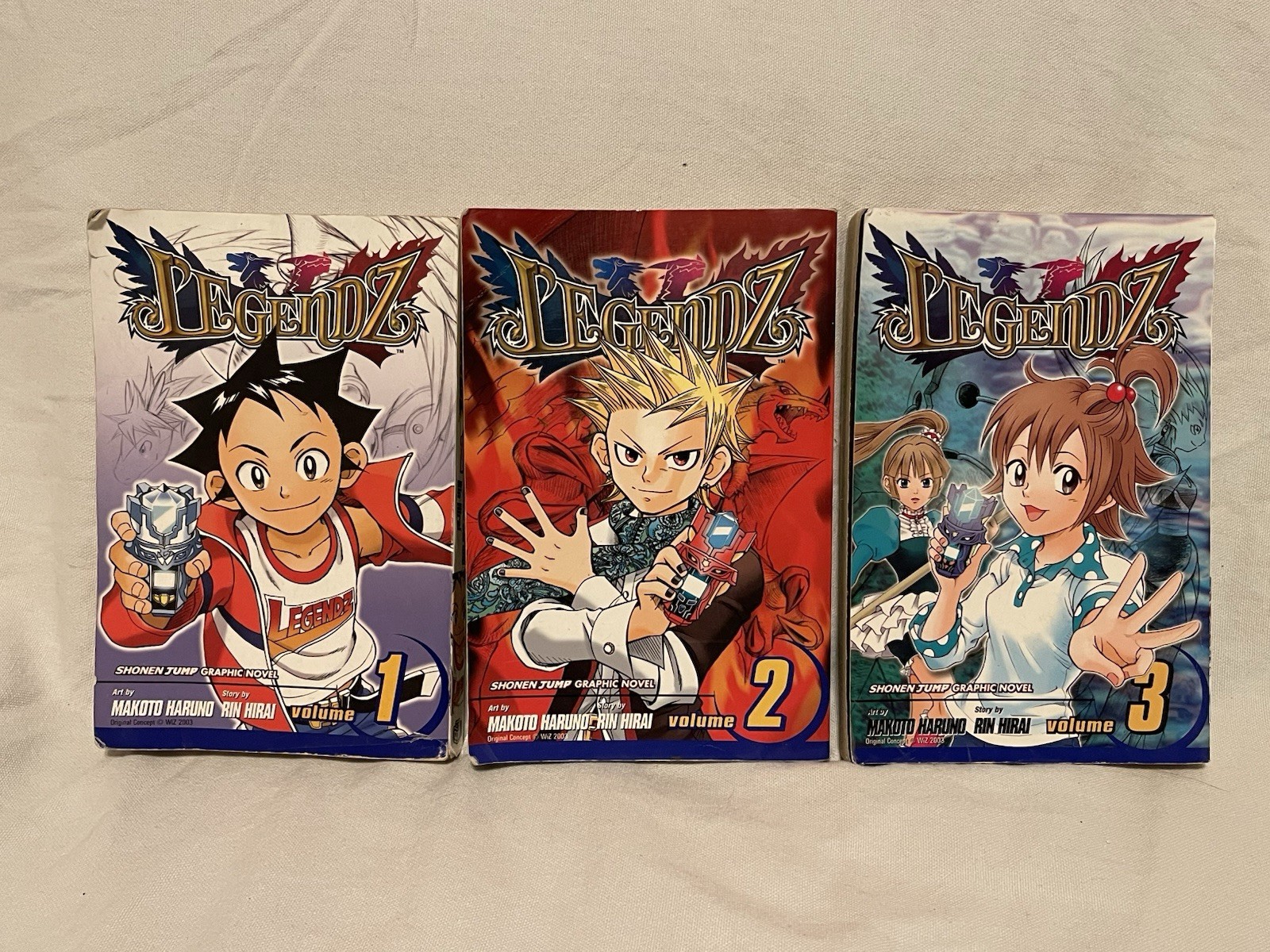 2003 Viz Shonen Jump Legendz fumetto graphic novel manga 1, 2, 3