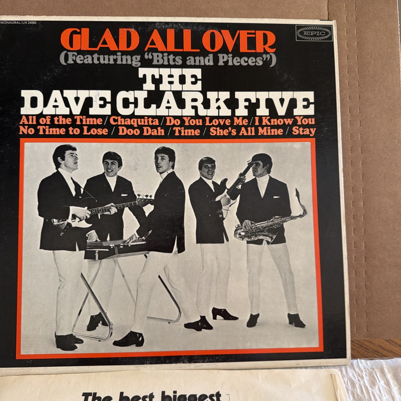 THE DAVE CLARK FIVE GLAD ALL OVER MONO LP RECORD ALBUM