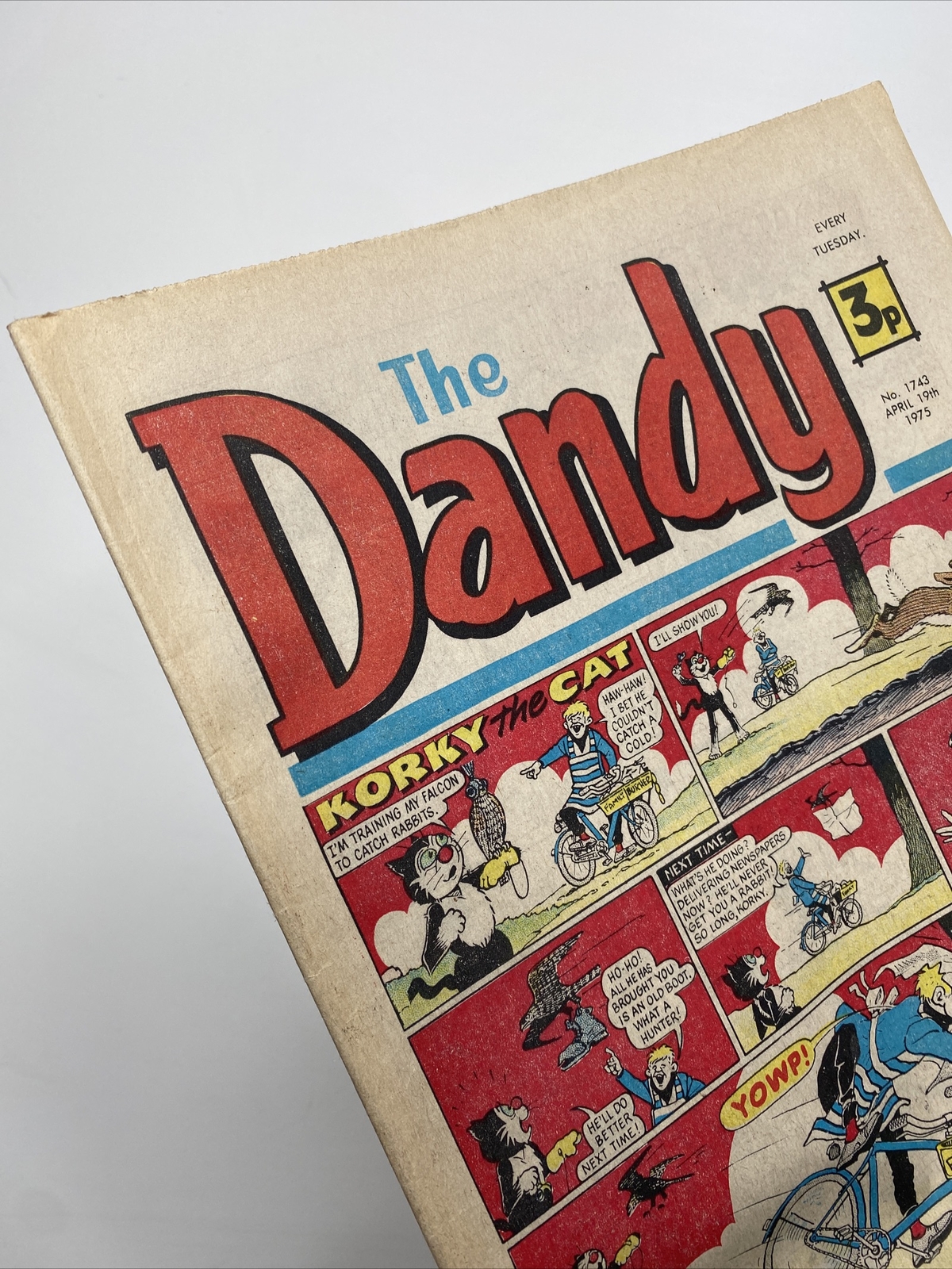 THE DANDY Vintage Comic No. 1743 - APR 19th 1975 - Desperate Dan /Korky The Cat