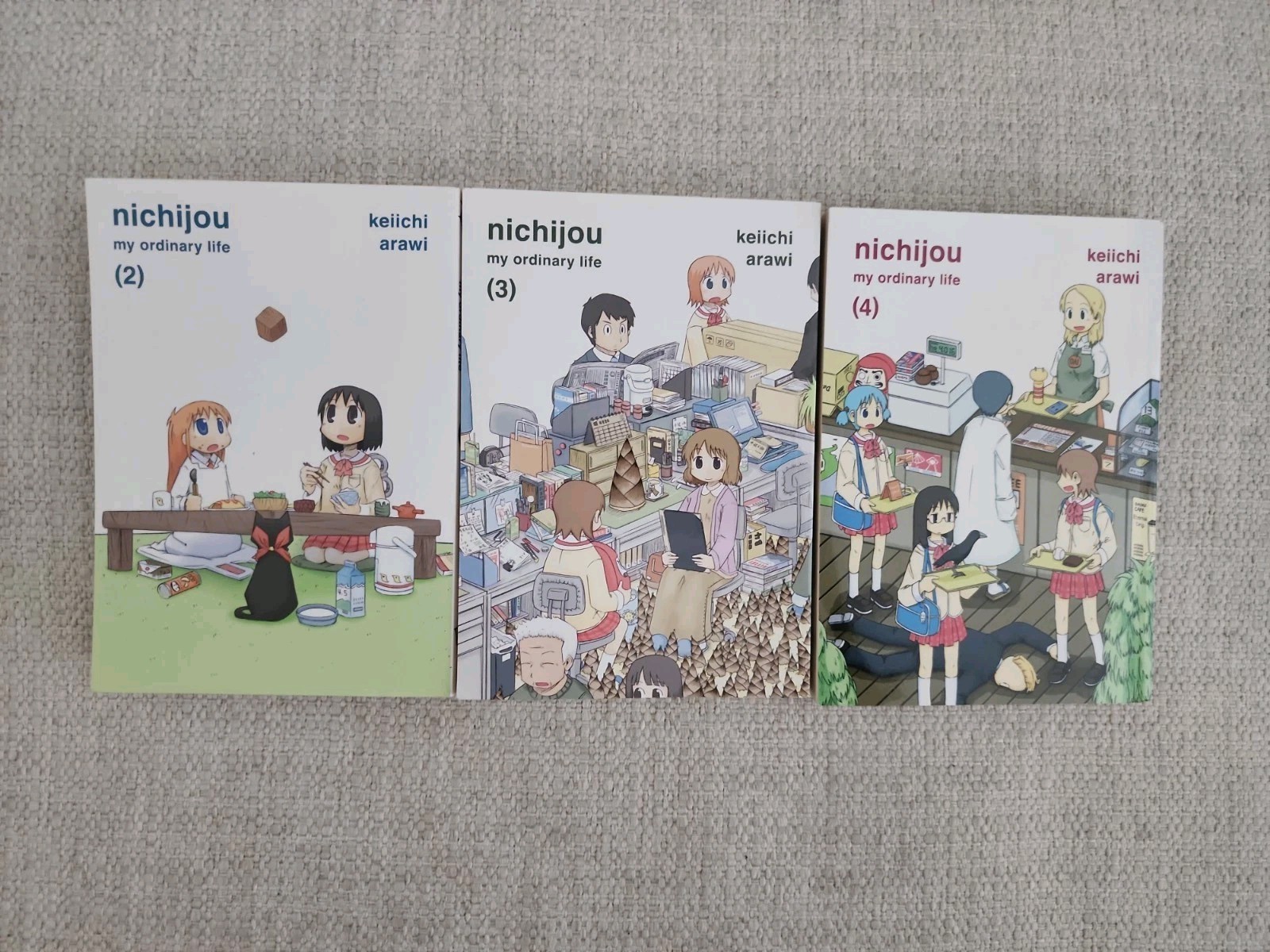nichijou my ordinary life Vols 2, 3 e 4 di Keiichi Arawi - Manga - Inglese