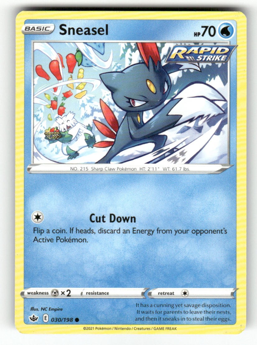 Sneasel 030/198 Comune Regno Ghiacciante Pokemon giocato poco