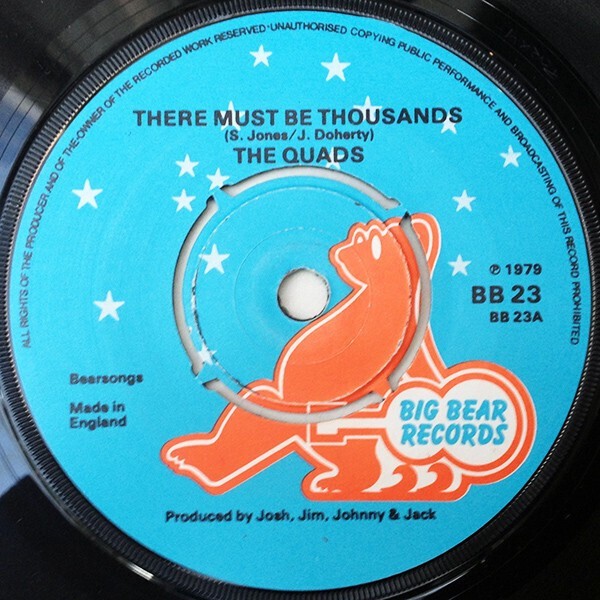Vinyl 7 inch Single, THE QUADS, There must be thousands, BB23 (1979)
