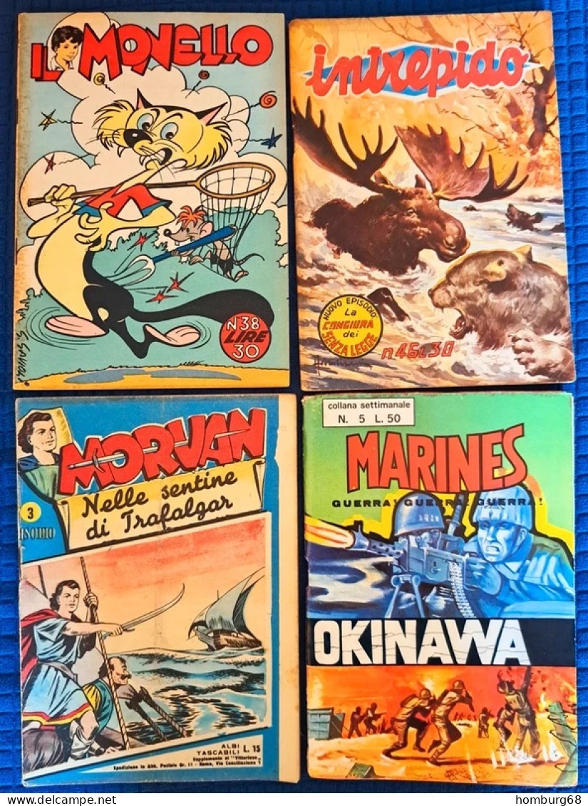 M190= N° 4 Fumetti Originali Anni '50/'60 in Offerta !