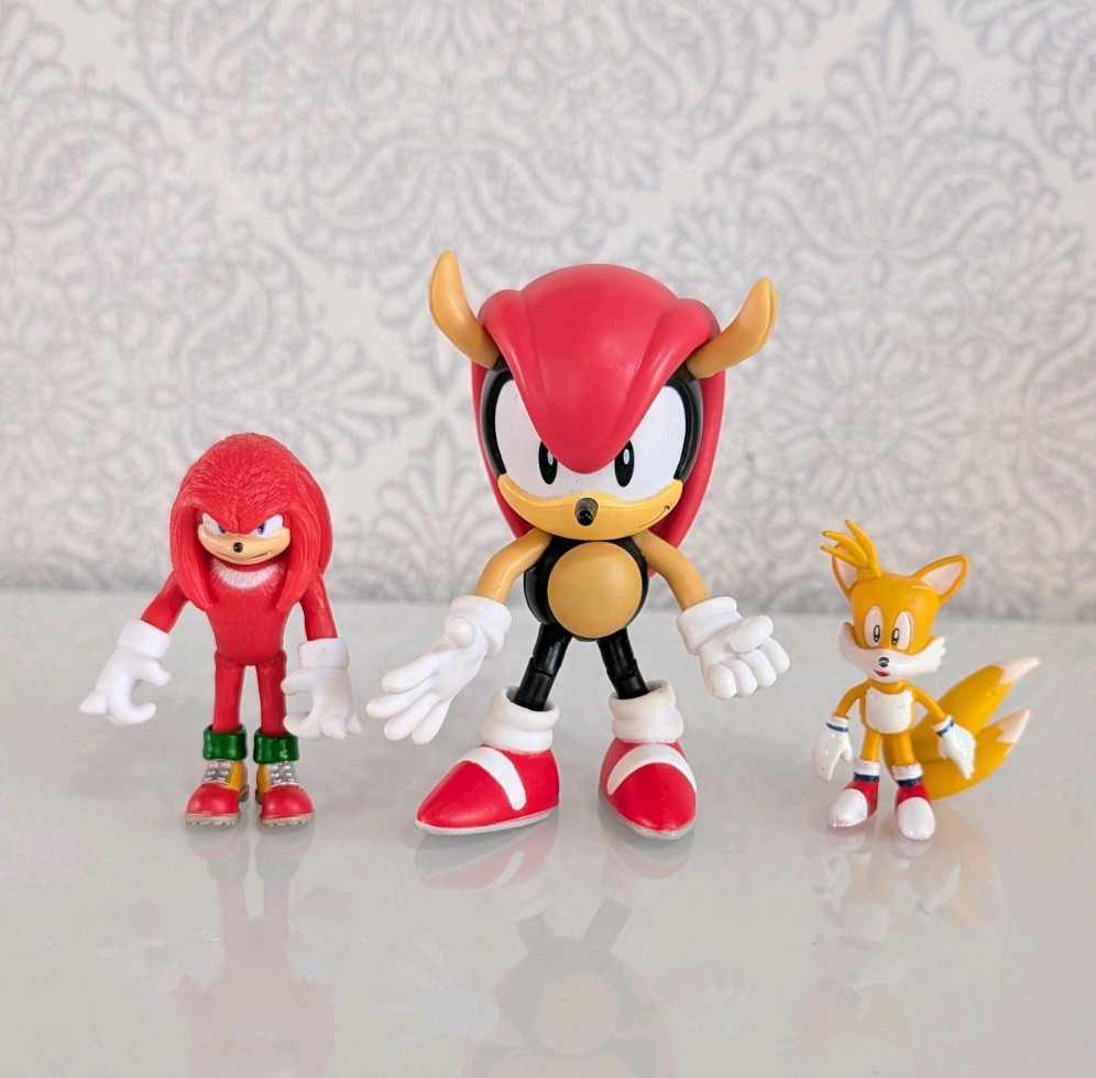 Pacchetto figurine Sonic the Hedgehog Mighty the Armadillo Sonic Knuckles