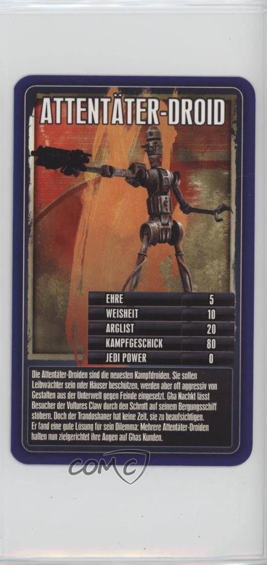 2010 Top Trumps - Star Wars: L'ascesa dei cacciatori di taglie tedesco IG-11 02ro