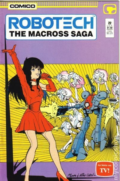 Robotech La Saga Macross #22 VF 8.0 1987 Immagine Stock