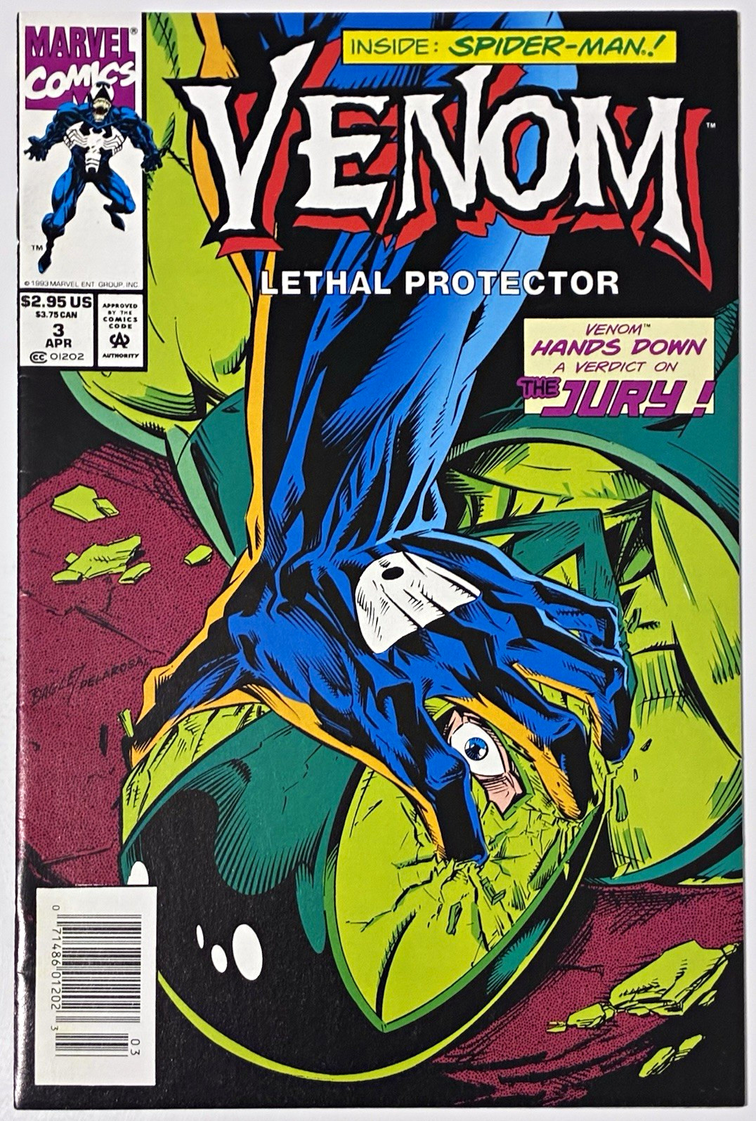 Acquista 2 ricevi 2 gratis! (CHECK PROMO) Venom Lethal Protector #3 1993 Edicola (NM)