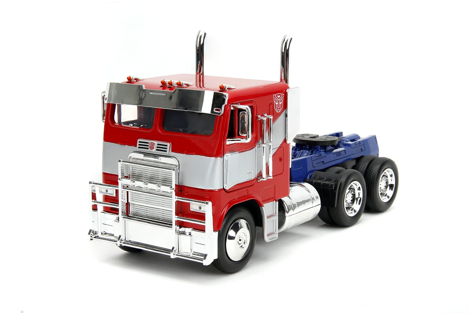 Transformers Rise of The Beast 1:24 Optimus Prime w/Robot On Chassis Die-Cast Ca