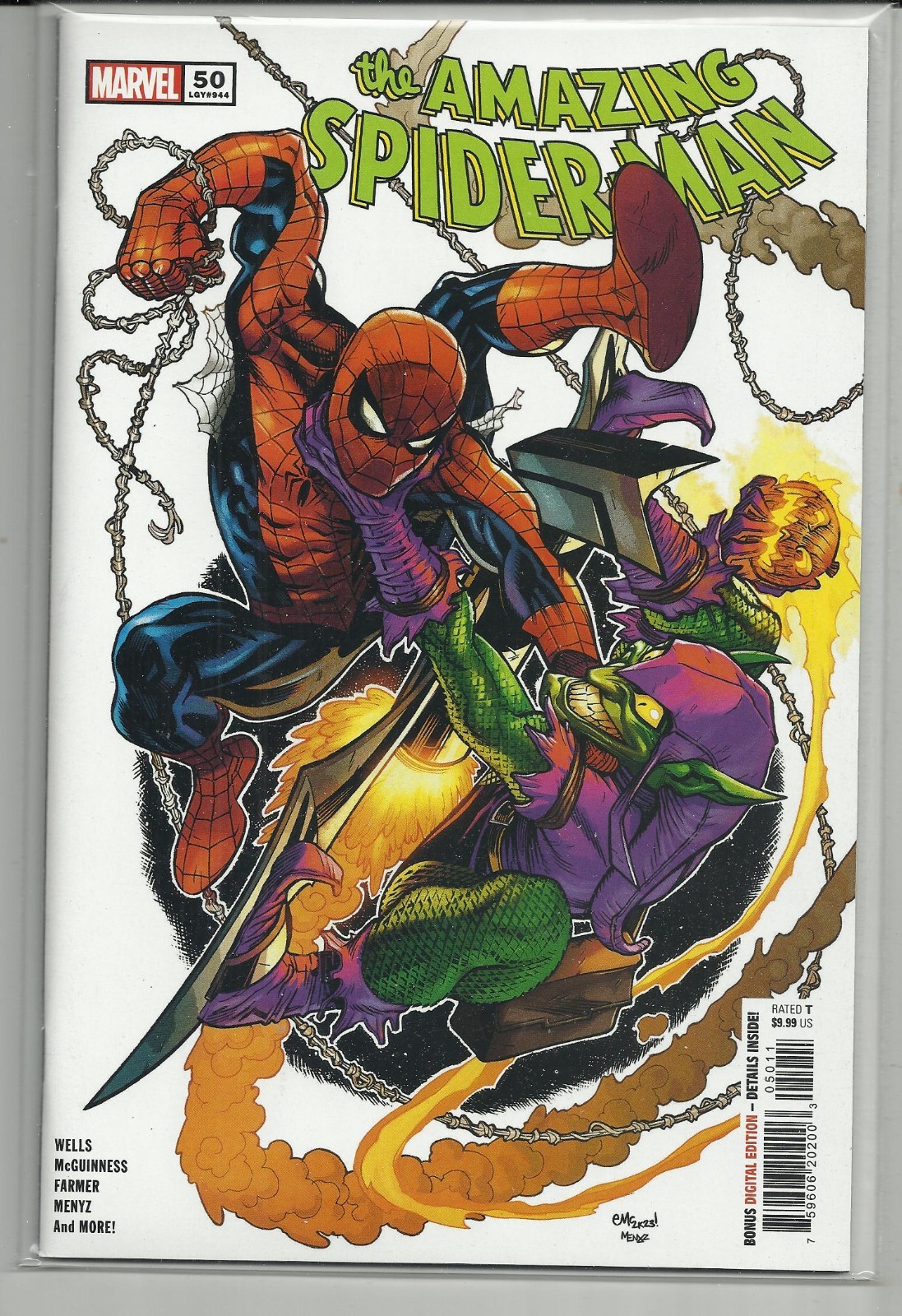2024 The Amazing Spider-Man #50 (Marvel) fumetto "Zeb/Mcguinness" quasi nuovo/non letto!!