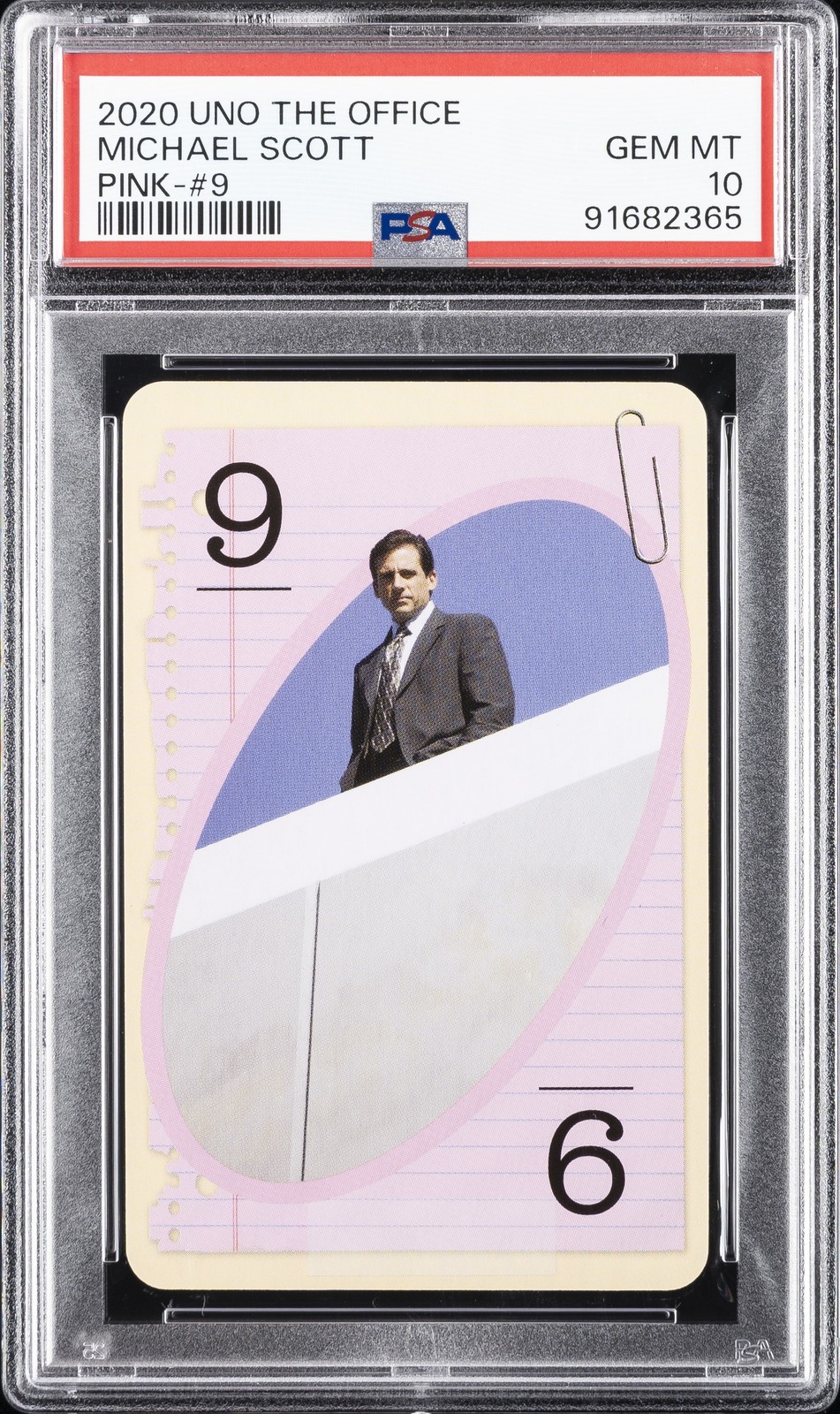 2020 UNO L'UFFICIO ROSA-#9 MICHAEL SCOTT PSA 10