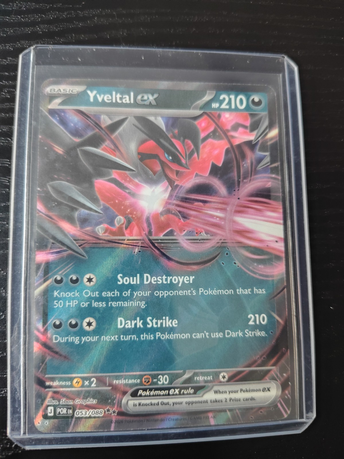 Yveltal EX 053/088 XY Forze Fantasma Ultra Rara Holo Pokemon Inglese TCG