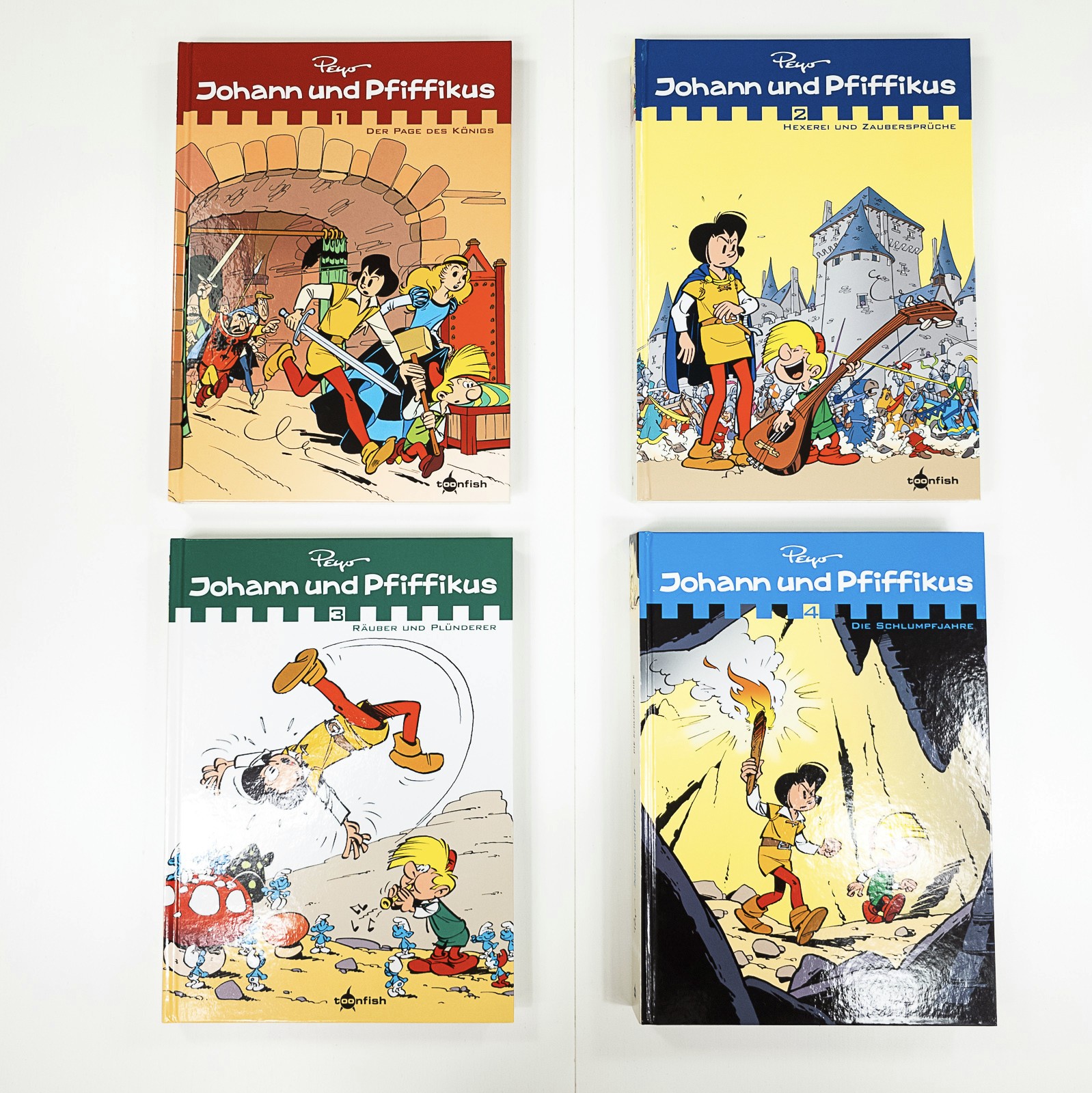 Johann und Pfiffikus 1-4 edizione completa | come nuovo | toonfish | HC Comic | IT