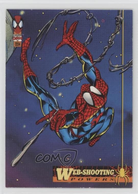 1994 Fleer Marvel Cards The Amazing Spidey's Powers Spider-Man Web-Shooting 10j2