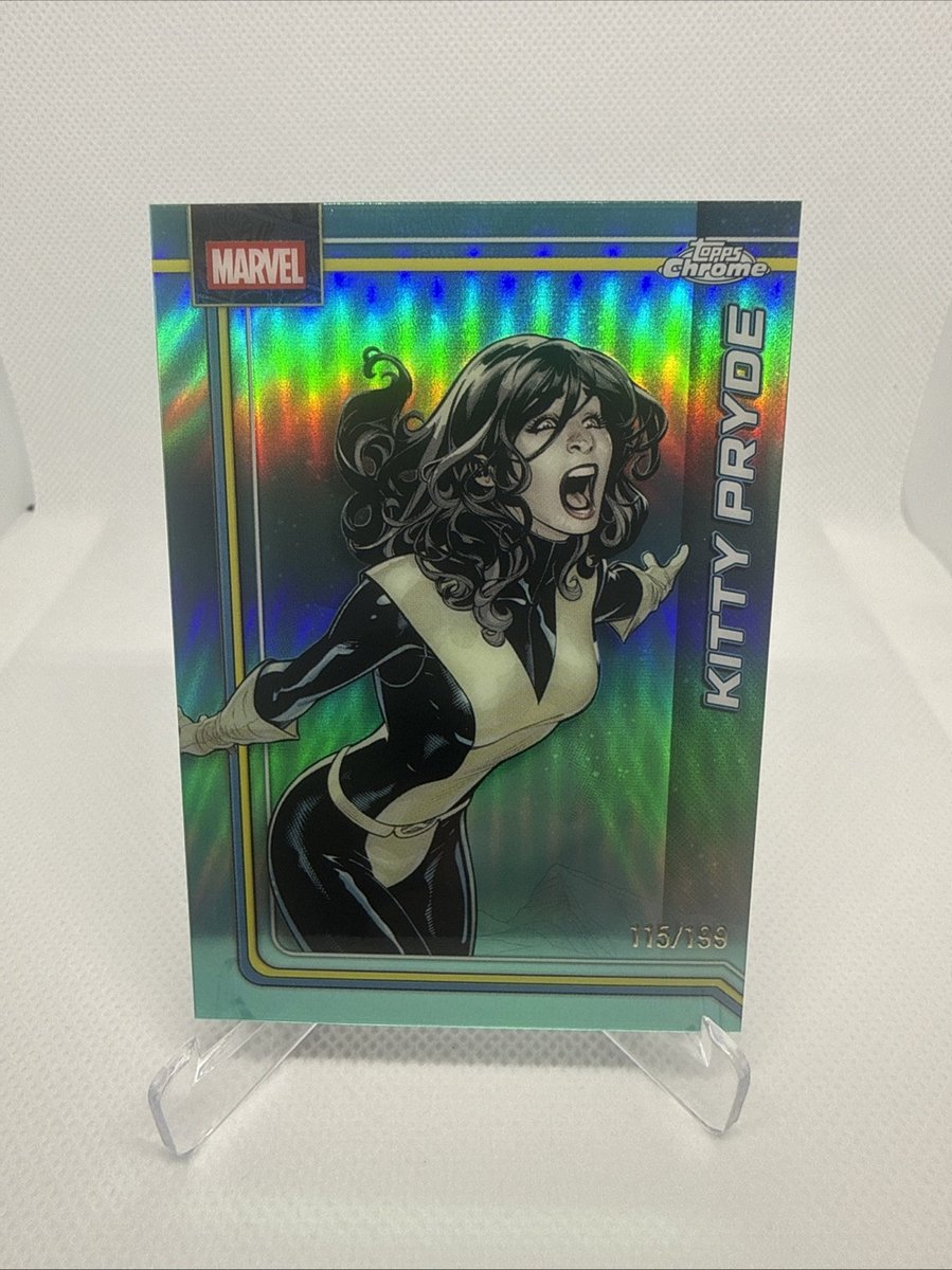 2026 Topps Chrome Marvel Kitty Pryde rifrattore acquatico /199