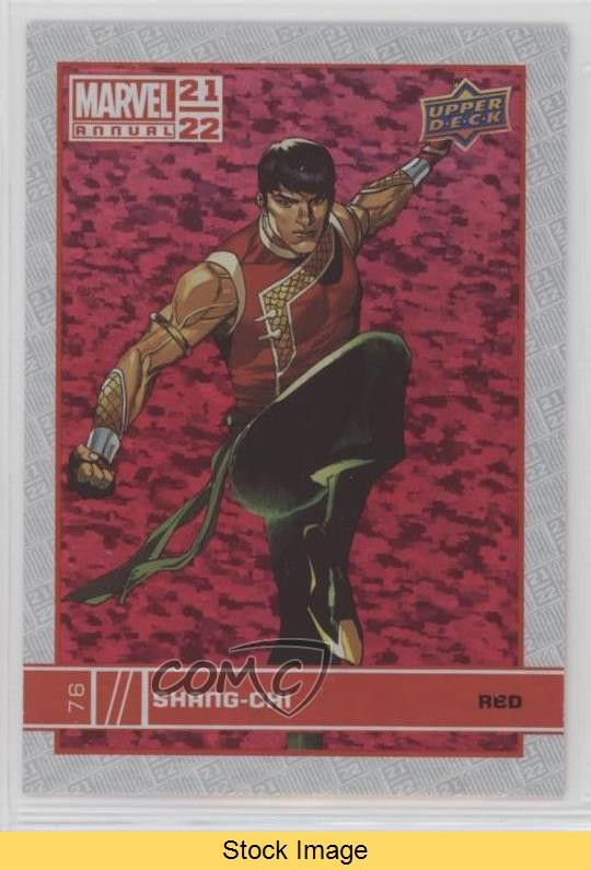 2021-22 Upper Deck Marvel Annuale Rosso Shang-Chi #76 LEGGI 4z8