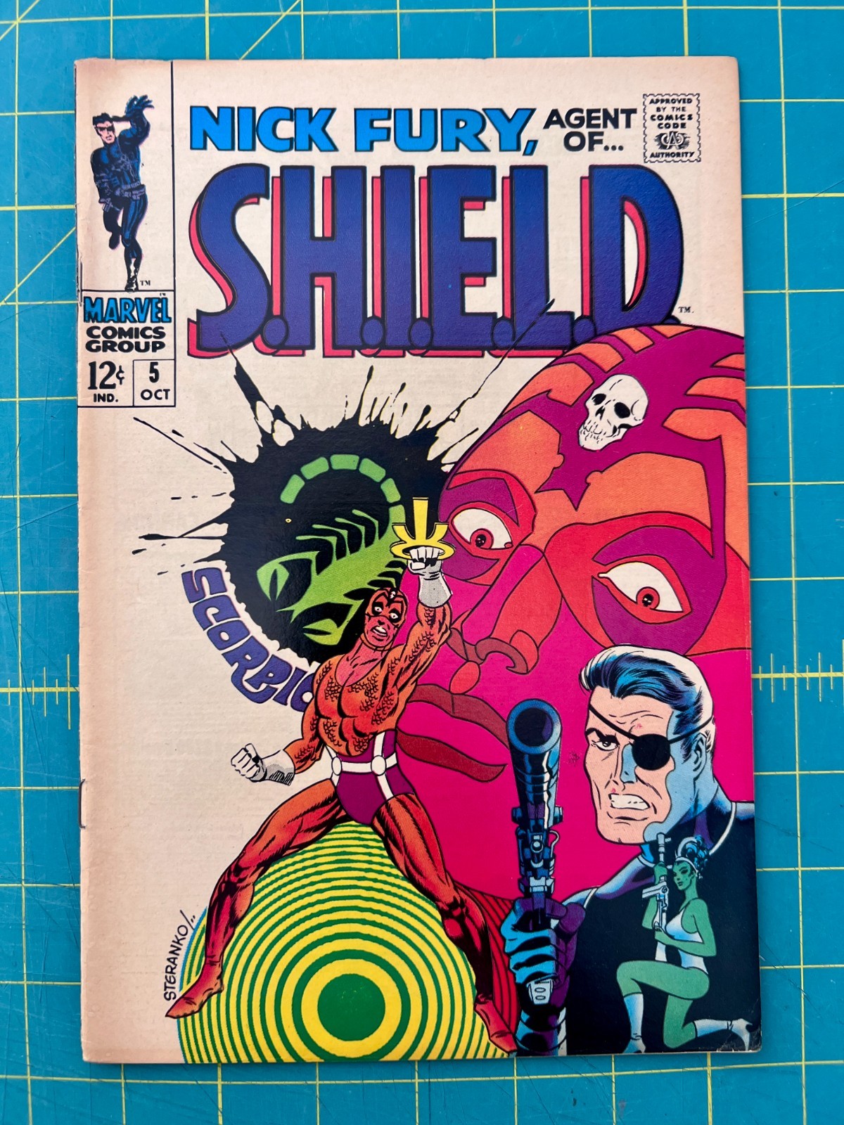 NICK FURY, AGENT OF SHIELD #5 - FN - 6.0 - 1968 / AGENT VALENTINA / JIM STERANKO