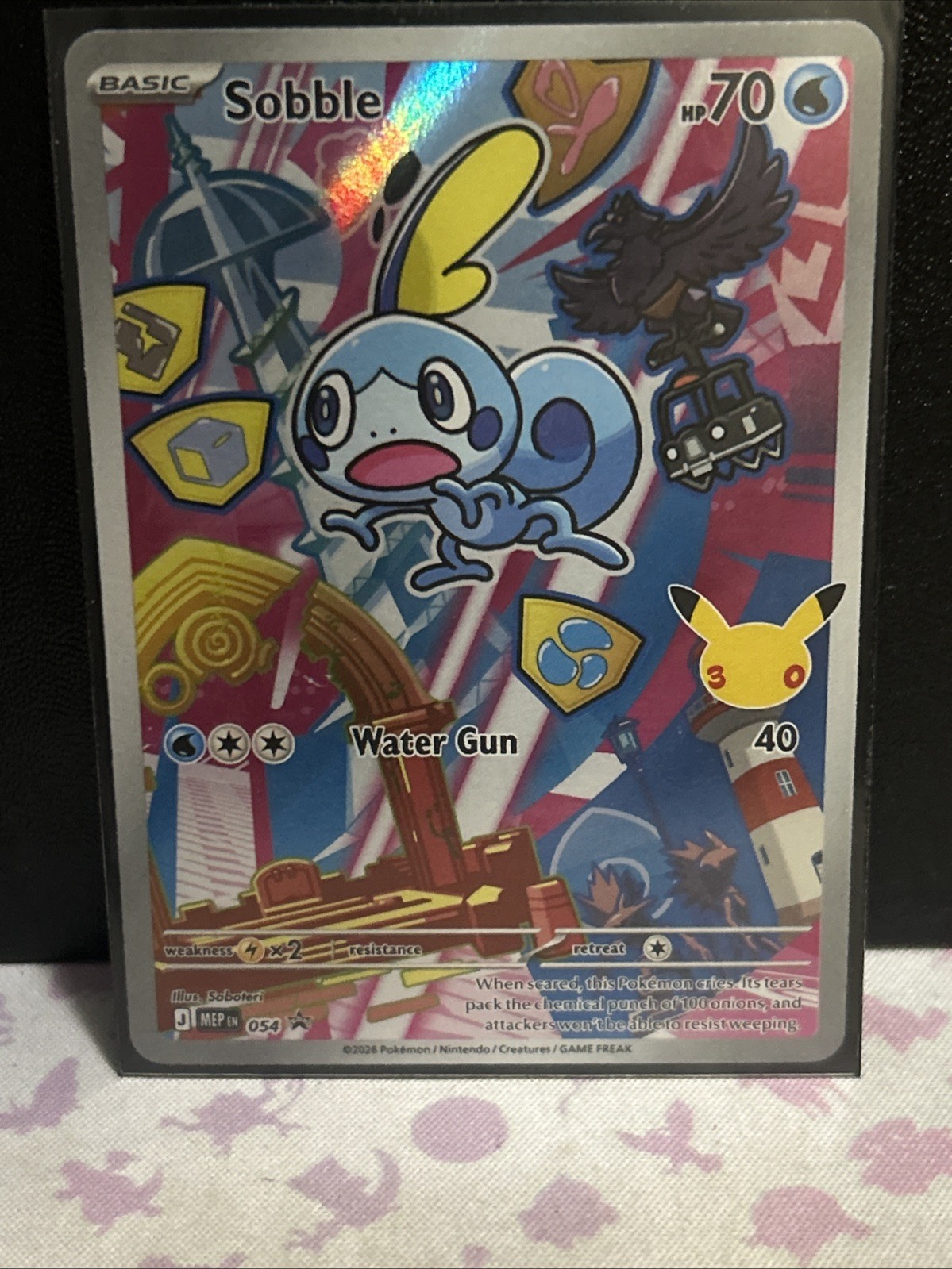 Sobble 054 Promo Holo Mega Evoluzione Pokemon TCG NM/M