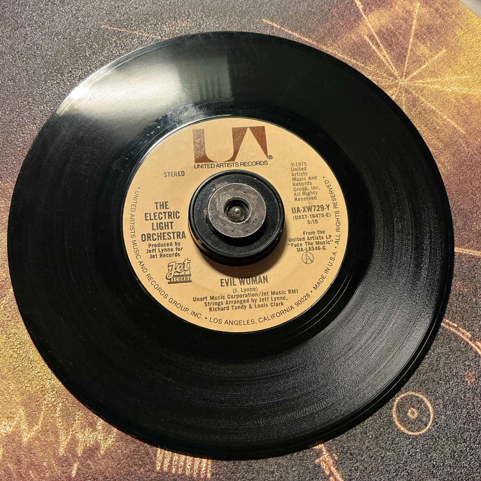 Electric Light Orchestra ELO 45RPM “Evil Woman” 1975 70s Classic Rock 7” Vinyl