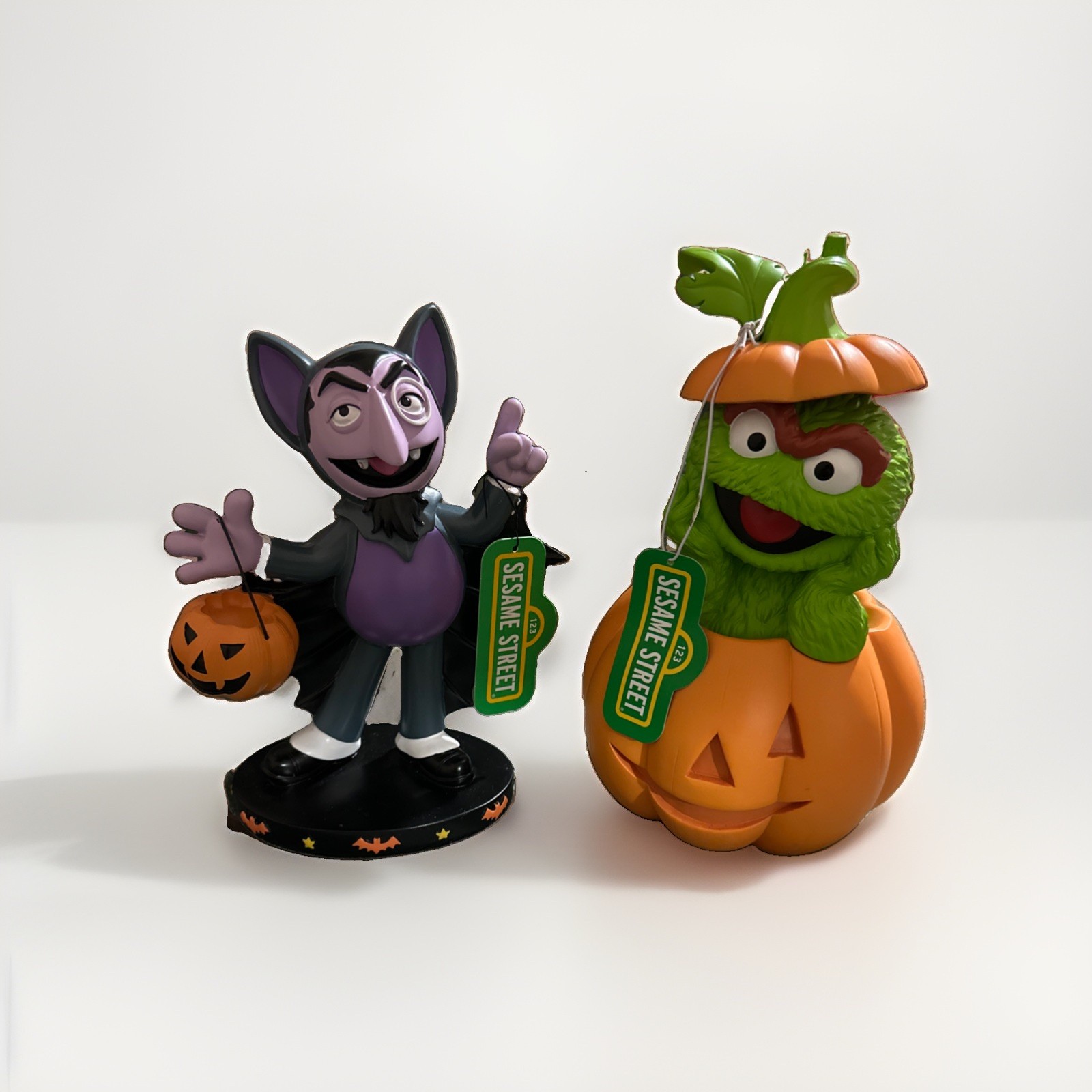 Set decorazioni Sesame Street Halloween Count Von Count & Oscar The Grouch