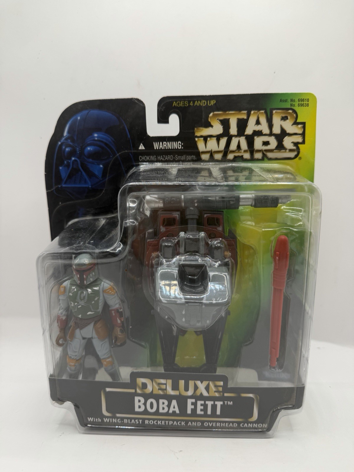 Star Wars Deluxe Boba Fett 1996 nuovo con scatola vintage