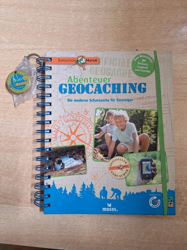 Abenteuer Geocaching Buch Moses Neu OVP mit Schlüsselanhänger