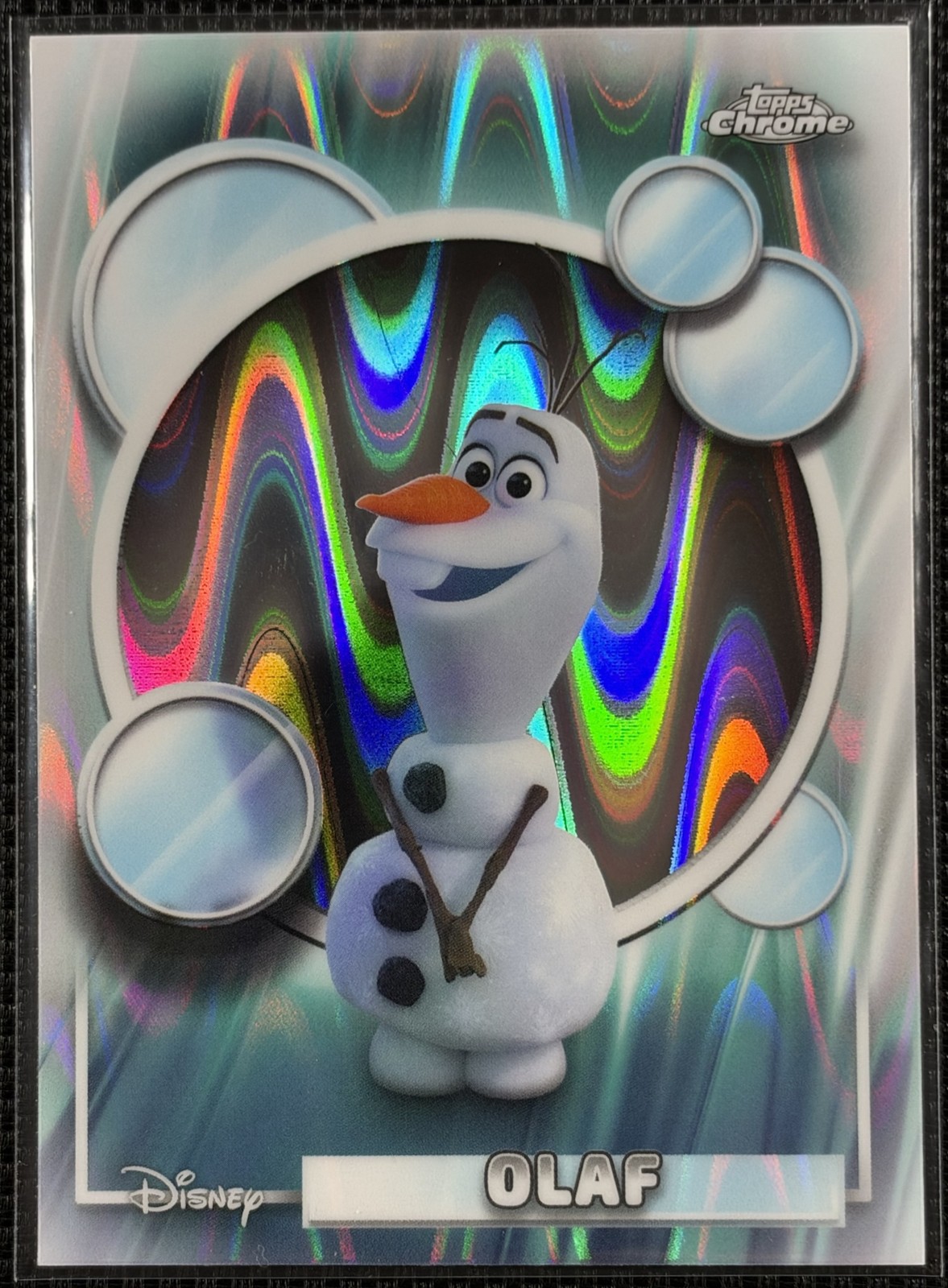 2026 Topps Chrome Disney Olaf #170 RayWave rifrattore Frozen II