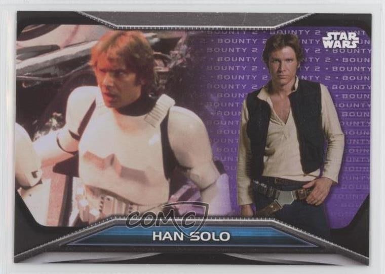 2021 Topps Star Wars Bounty Hunters Una Nuova Speranza Livello 2 Viola 52/75 Han Solo 0ad