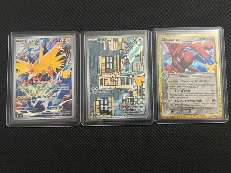 Lot de carte Pokémon édition 30th en Français