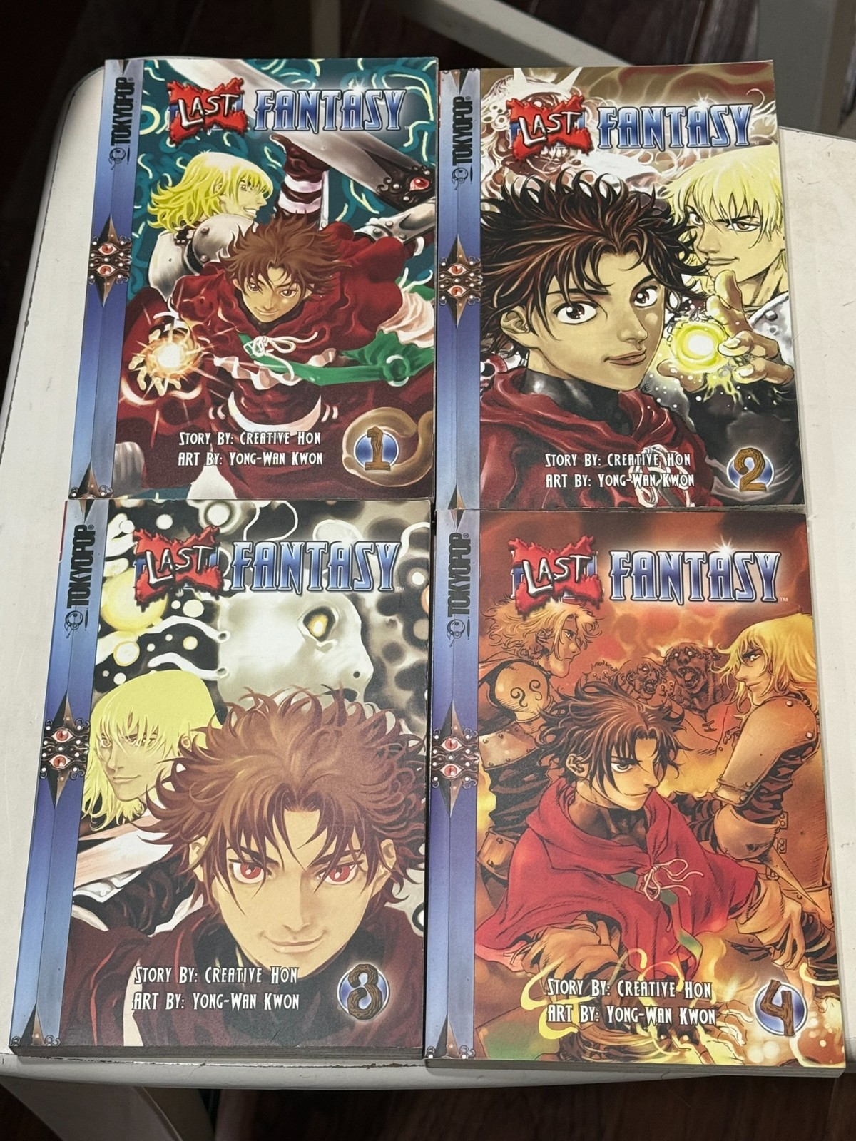 Last Fantasy Vol 1,2,3,4 TokyoPop Creativo Hon Yong Wan Kwon Manga Inglese