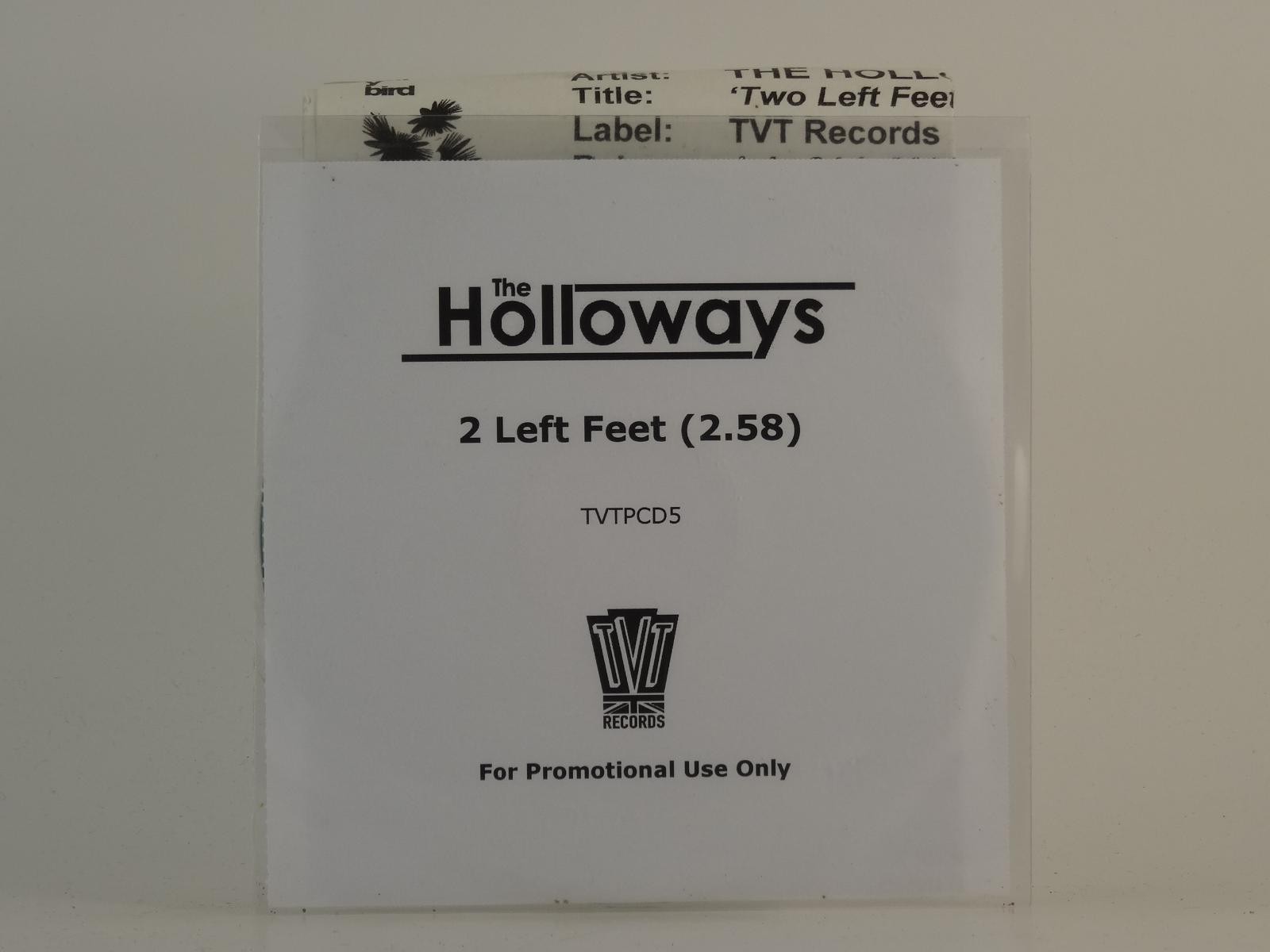 THE HOLLOWAYS 2 LEFT FEET (D75) 1 Track Promo CD Single including White Sleeve T