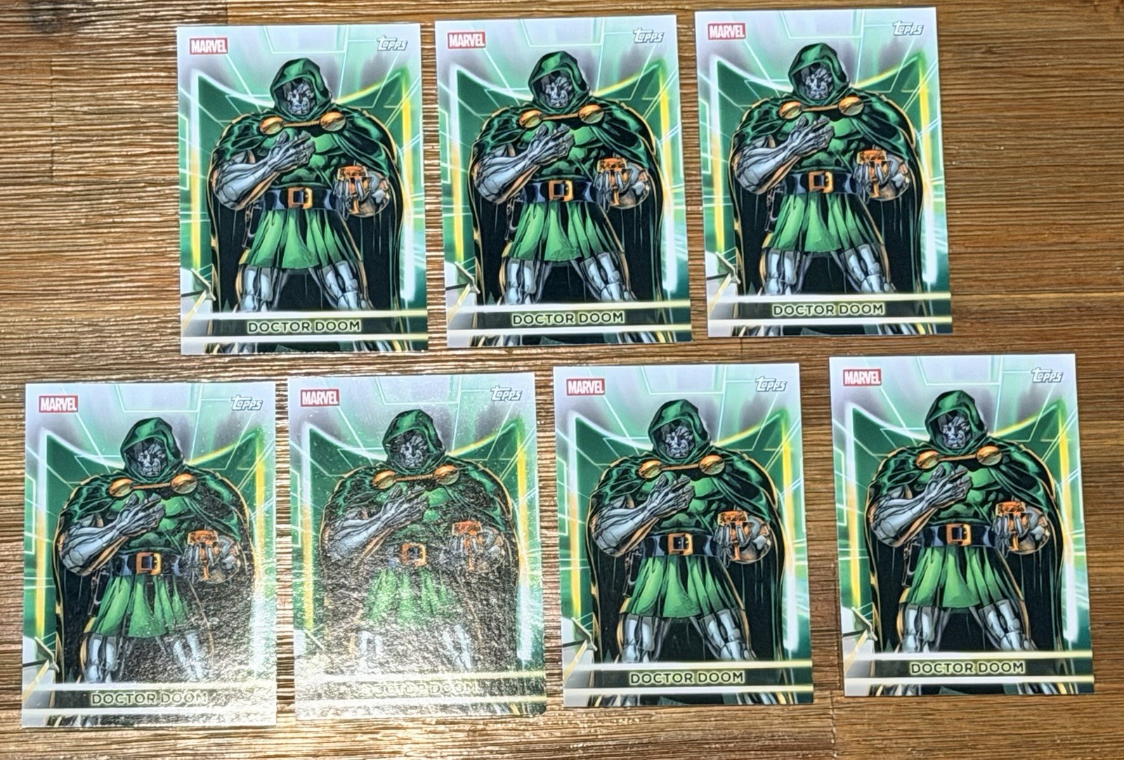 2026 Topps Marvel Neon - Dr Doom Base Cards - Lot Of 7 