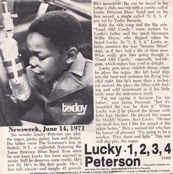 Lucky Peterson Blues Band - 1-2-3-4 (7", Single) (Very Good Plus (VG+)) - 279142