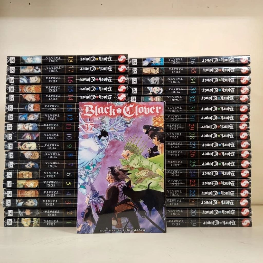 BLACK CLOVER MANGA lotto inglese Yuki Tabata vol 1-37 set completo AGGIORNATO + DHL